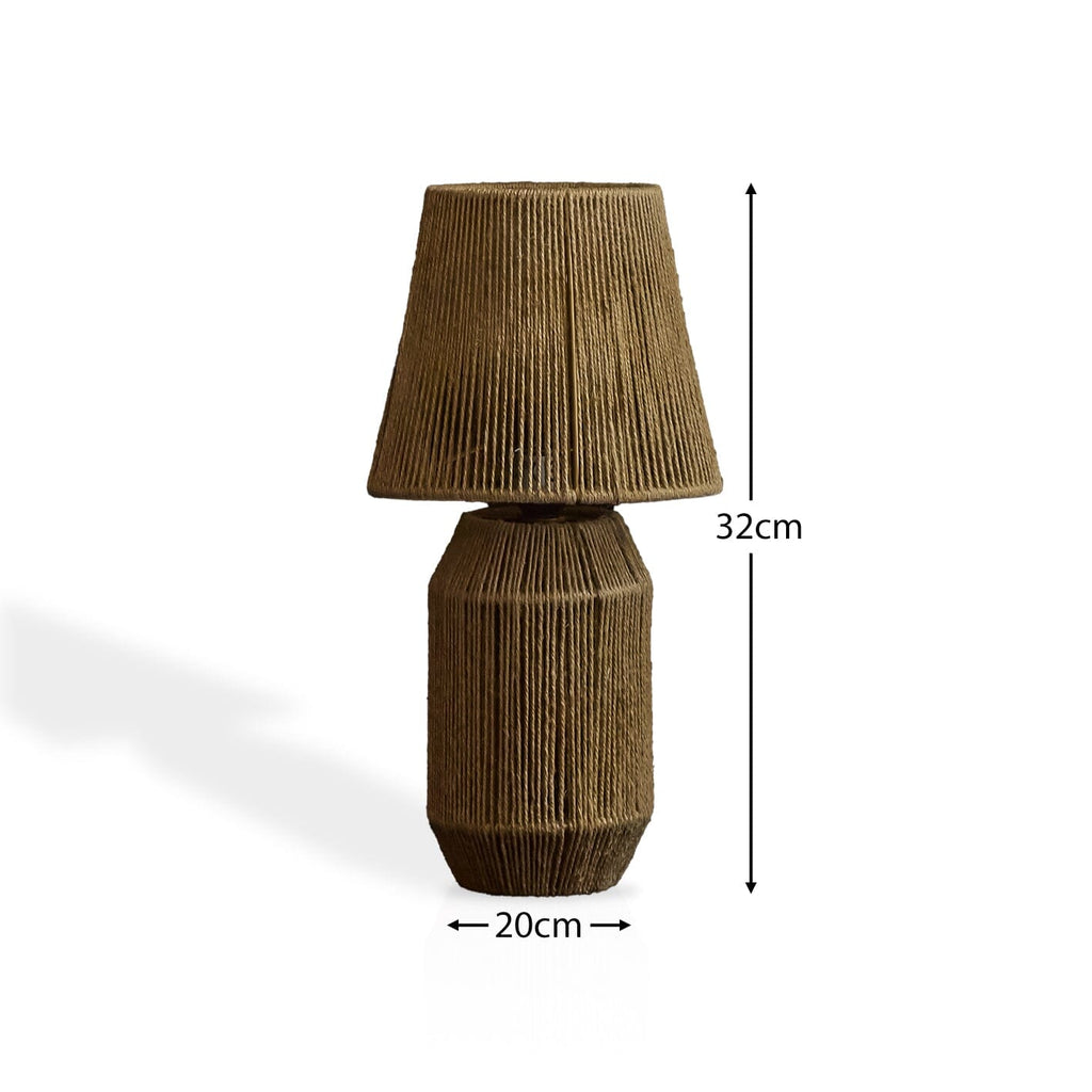 Konduru Small Natural Jute Table Light