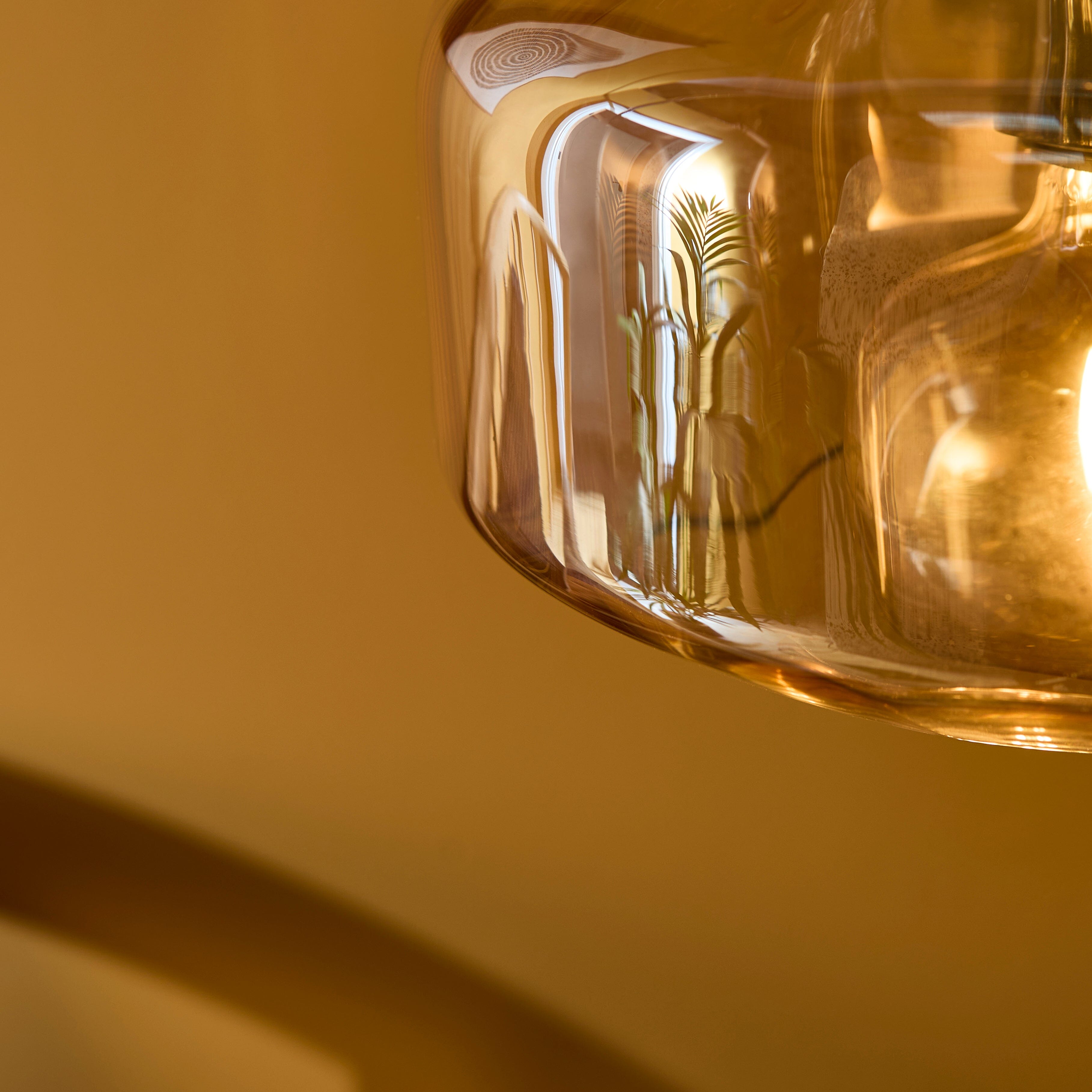 Carrick 22cm Glass Pendant Light - Gold