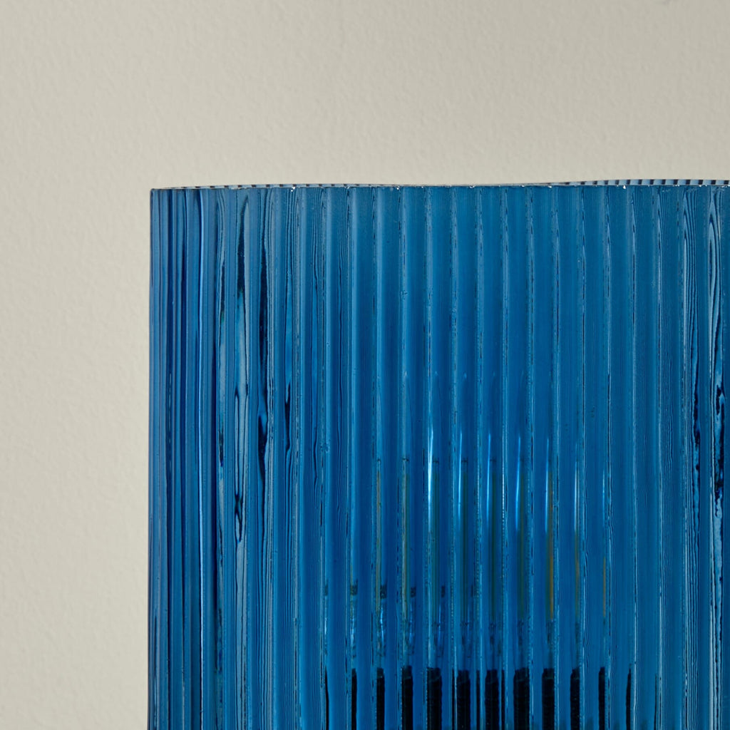 Edworth 20cm Table Lamp  - Teal Glass