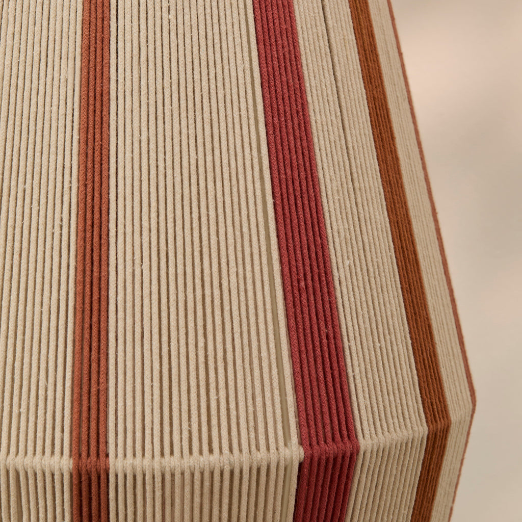 Kateli 35cm Pendant Light - Paprika Stripe