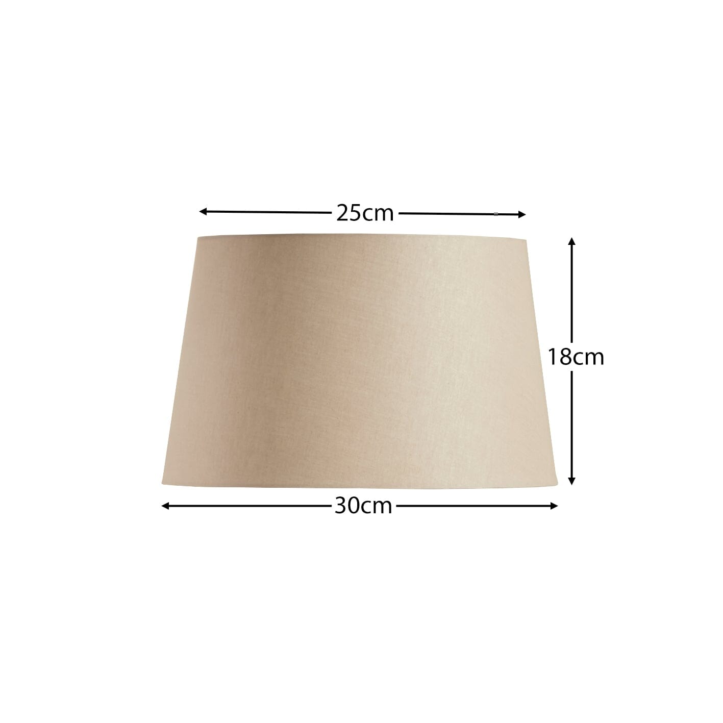 Coningsby Cotton Taupe Lamp Shade - 30cm